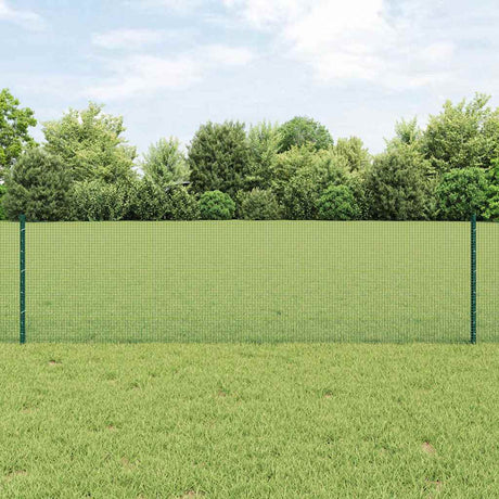 Vidaxl gelast draadhek met palen 50 x 0,6 m pvc-coated staal groen