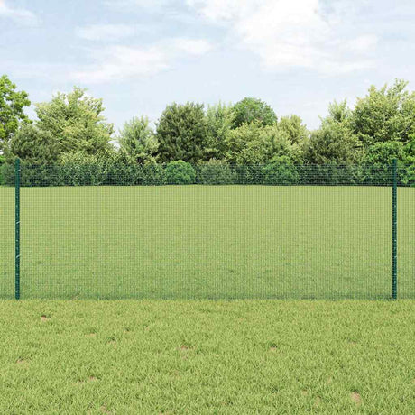 Vidaxl gelast draadhek met palen 50 x 0,8 m pvc-coated staal groen