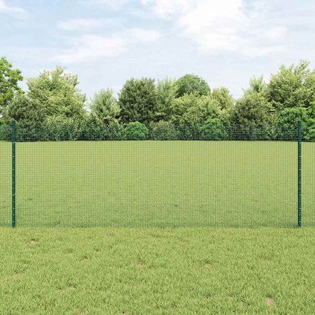 Vidaxl gelast draadhek met palen 50 x 0,8 m pvc-coated staal groen