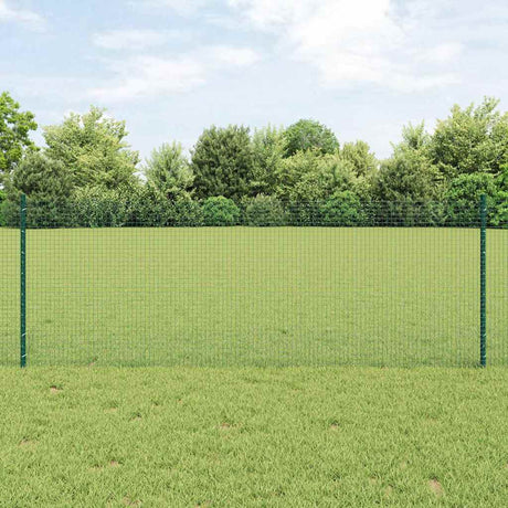 Vidaxl gelast draadhek met palen 50 x 0,8 m pvc-coated staal groen