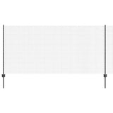 Vidaxl hek met paal grijs 1,2 x 10 m staal en pvc