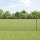 Vidaxl hek met paal grijs 1,6 x 10 m staal en pvc