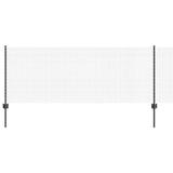 Vidaxl hek met paal grijs 0,8 x 50 m staal en pvc