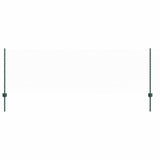 Vidaxl hek met paal groen 0,8 x 10 m staal en pvc