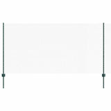 Vidaxl hek met paal groen 1,2 x 10 m staal en pvc