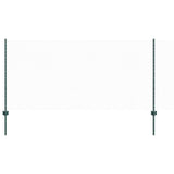 Vidaxl hek met paal groen 1 x 25 m staal
