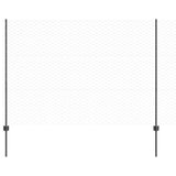 Vidaxl zeshoekig gaasgek met palen 25 x 1,5 m pvc-coated staal grijs