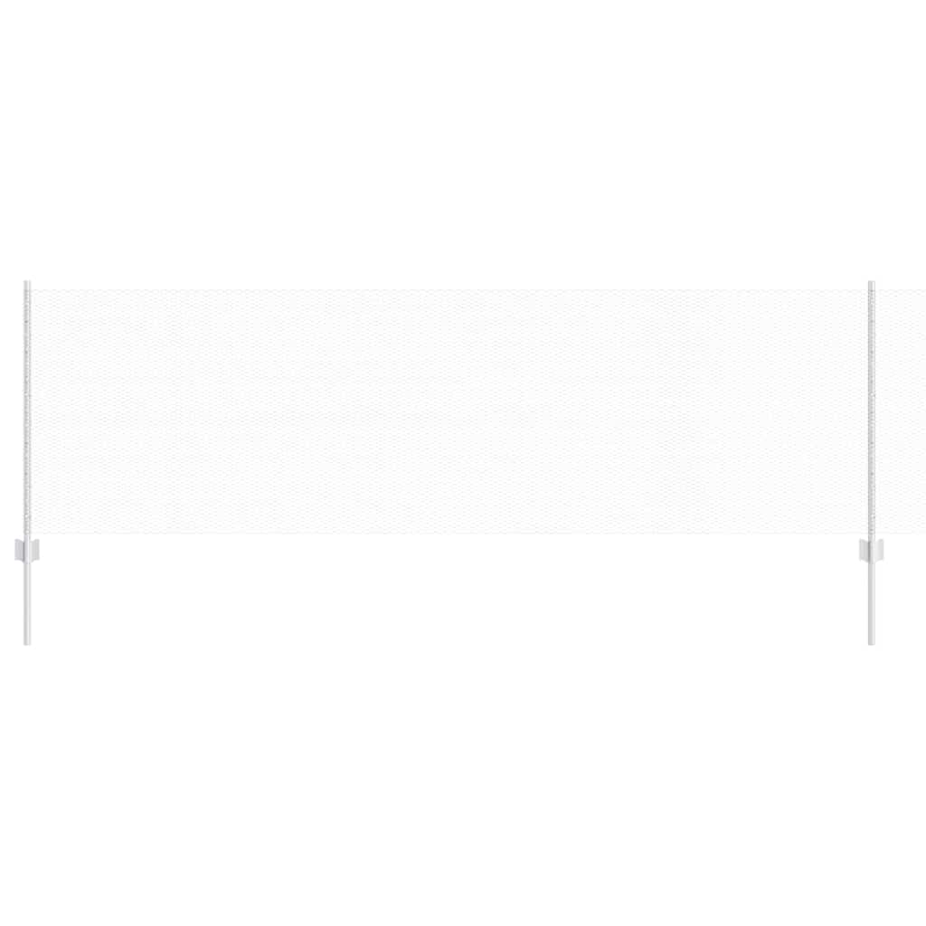 Vidaxl hek met paal zilver 0,8 x 10 m staal