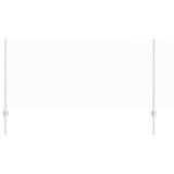 Vidaxl hek met paal zilver 1 x 10 m staal