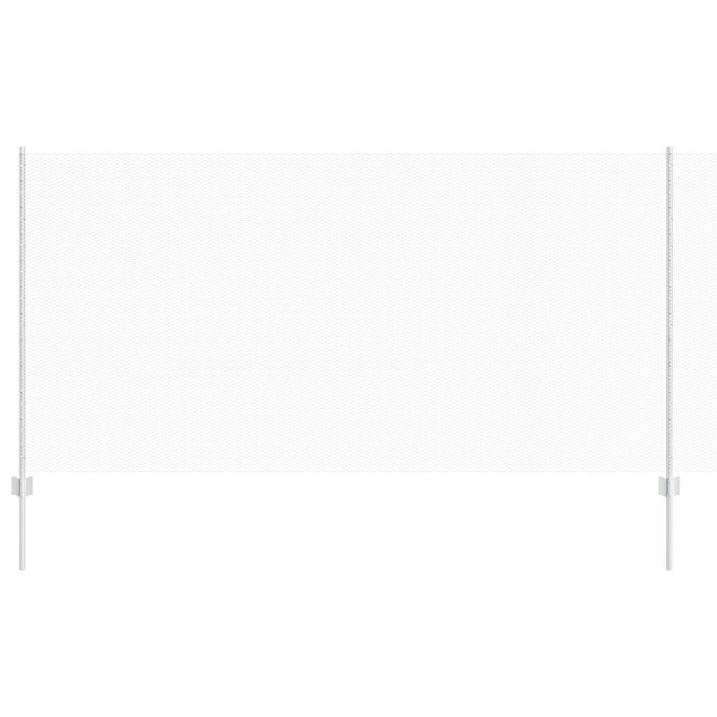 Vidaxl hek met paal zilver 1,2 x 10 m staal