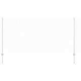 Vidaxl hek met paal zilver 1,2 x 10 m staal
