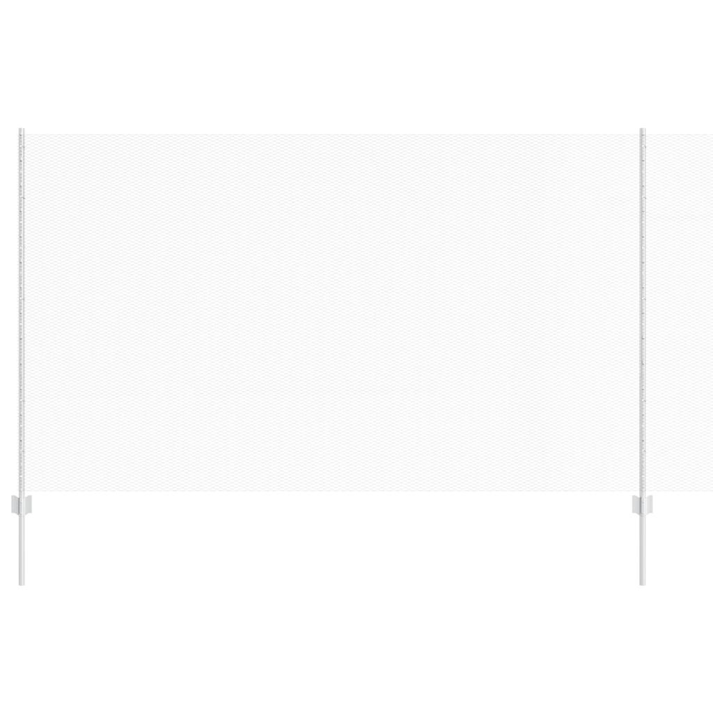 Vidaxl hek met paal zilver 1,4 x 10 m staal
