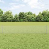 Vidaxl hek met paal zilver 0,4 x 25 m staal