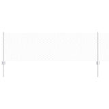 Vidaxl hek met paal zilver 0,6 x 25 m staal