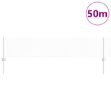 Vidaxl hek met paal zilver 0,4 x 50 m staal