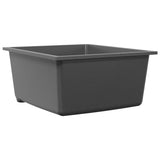 Vidaxl keukenwasbak grijs 38 x 44 x 20 cm graniet