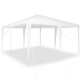Vidaxl partytent wit 400 x 400 x 266 cm polyethyleen en staal
