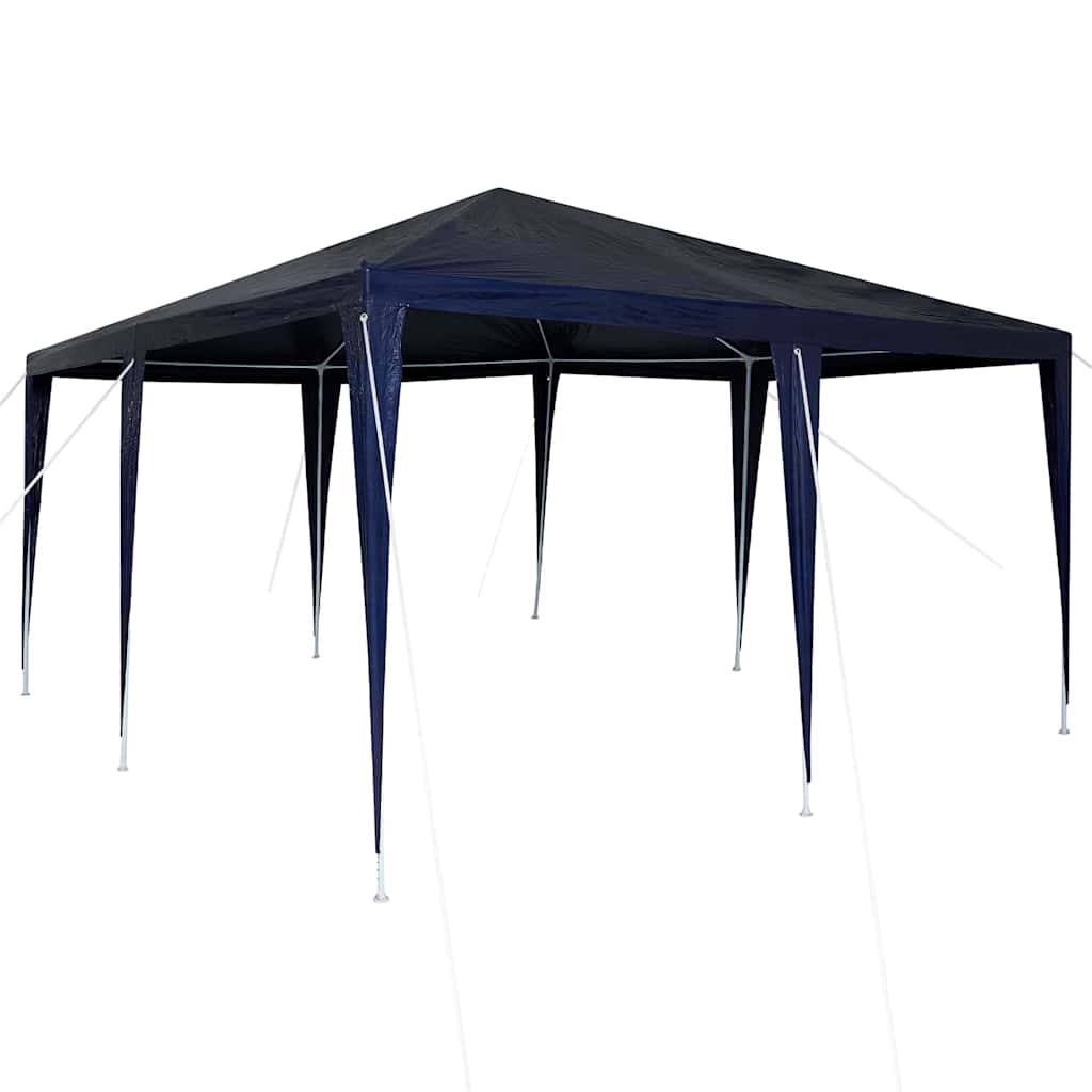 Vidaxl partytent blauw 400 x 400 x 266 cm polyethyleen en staal