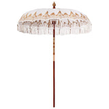Vidaxl balinese parasol crème 190 x 190 x 260 cm