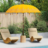 Vidaxl balinese parasol geel 215 x 215 x 260 cm