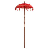 Vidaxl balinese parasol rood 125 x 125 x 260 cm