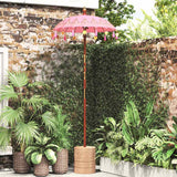 Vidaxl balinese parasol roze 125 x 125 x 260 cm