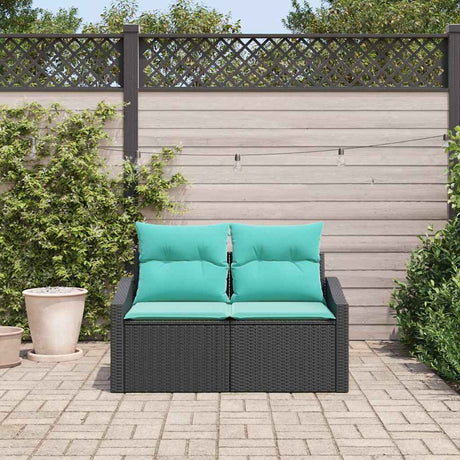 Vidaxl tuinbank grijs 123 x 62 x 69cm poly rattan