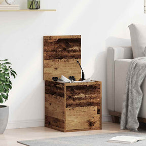 Vidaxl opslagdoos oud hout 40 x 42 x 46 cm bewerkt hout