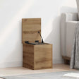 Vidaxl opslagdoos artisan eiken 30 x 35 x 35 cm bewerkt hout