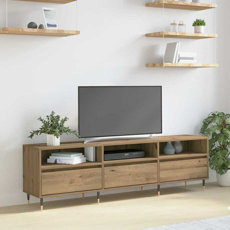 Vidaxl tv-kast 150 x 30 x 45 cm artisan eiken bewerkt hout
