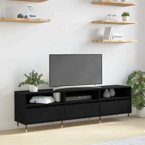 Vidaxl tv-kast 150 x 30 x 45 cm zwart eiken bewerkt hout