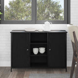 Vidaxl dressoir zwart eiken 100 x 35 x 70 cm