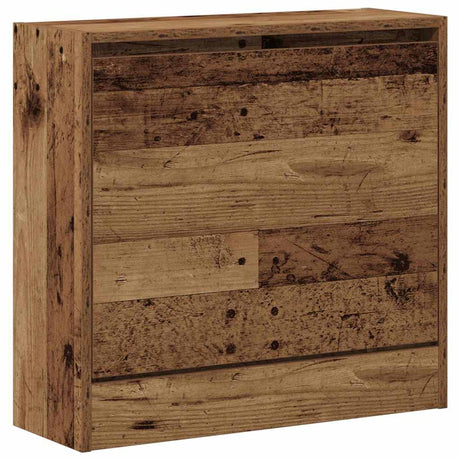 Vidaxl schoenenkast met plank oudhout 60 x 21 x 57 cm bewerkt hout