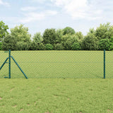 Vidaxl kettenschakelhek groen 25 x 0,4 m staal