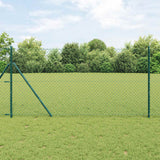 Vidaxl kettenschakelhek groen 25 x 1 m staal