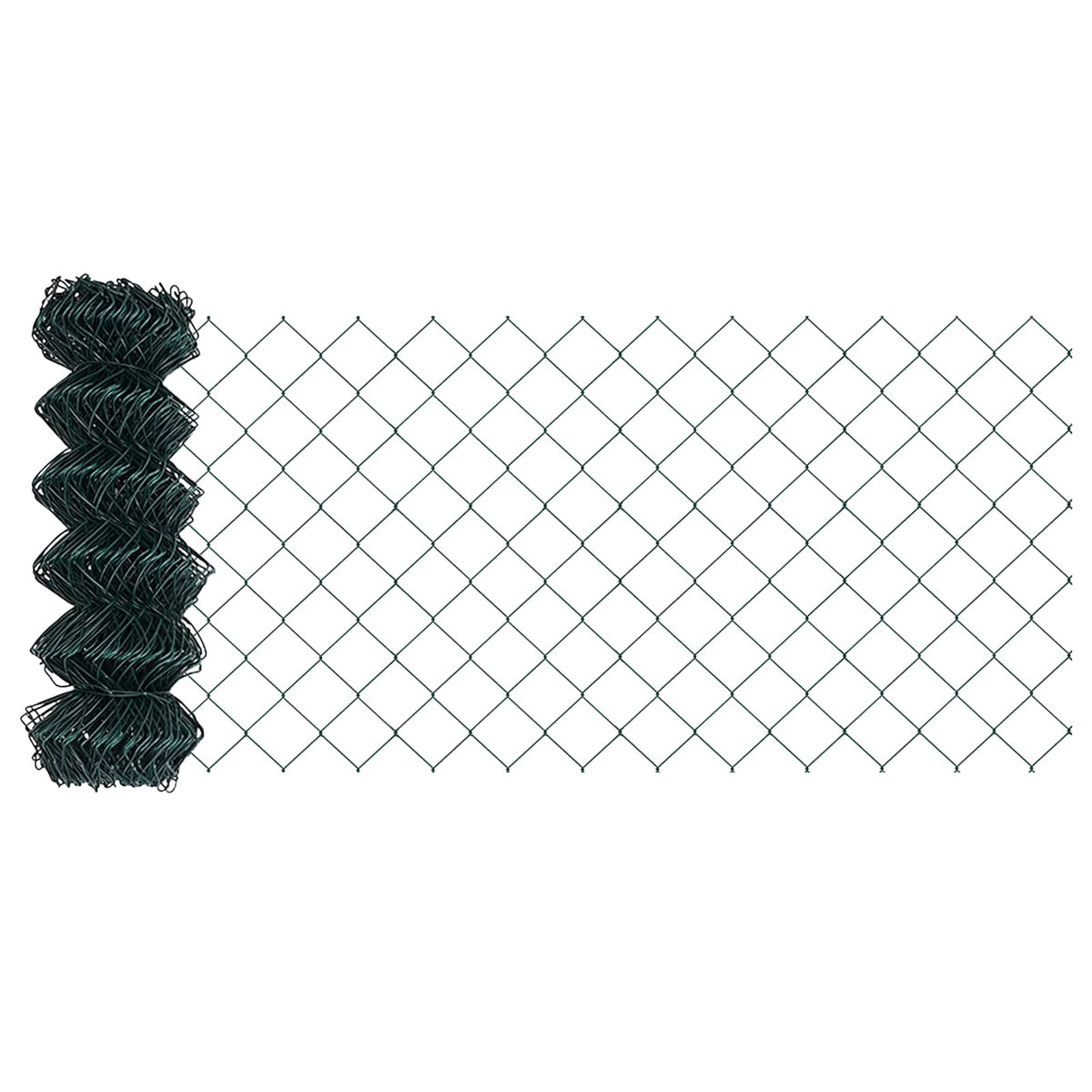 Vidaxl gaashek 25 x 0,4 m staal groen