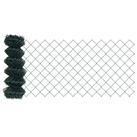Vidaxl gaashek 25 x 0,4 m staal groen