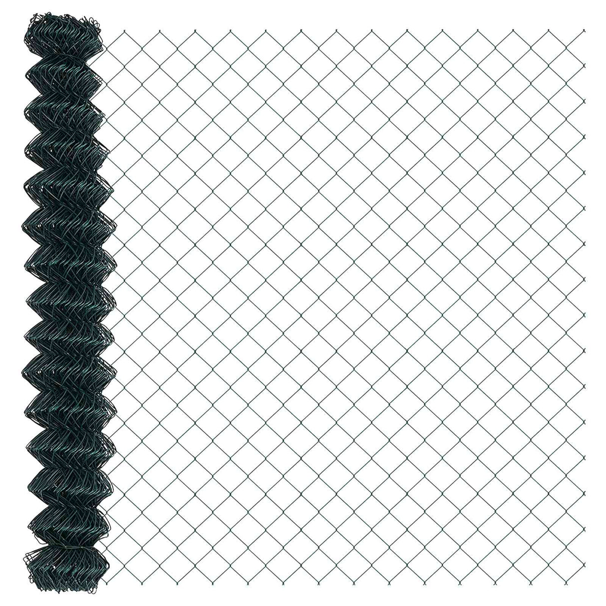 Vidaxl kettenschakelhek groen 25 x 1,6 m staal