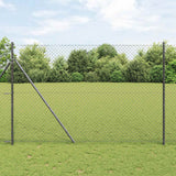 Vidaxl kettenschakelhek grijs 10 x 1,6 m staal