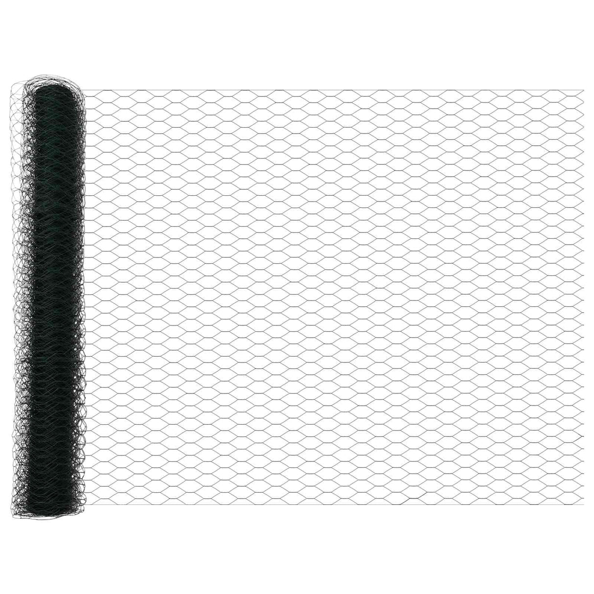 Vidaxl hexagon hek groen 1,4 x 10 m pvc