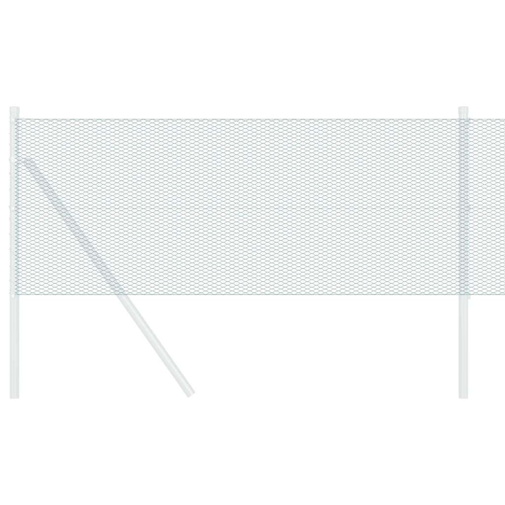 Vidaxl hexagon hek groen 0,4 x 25 m pvc