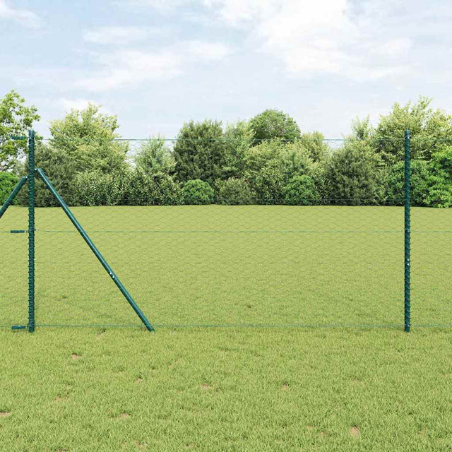 Vidaxl hexagon hek 1,2 x 50 m pvc groen