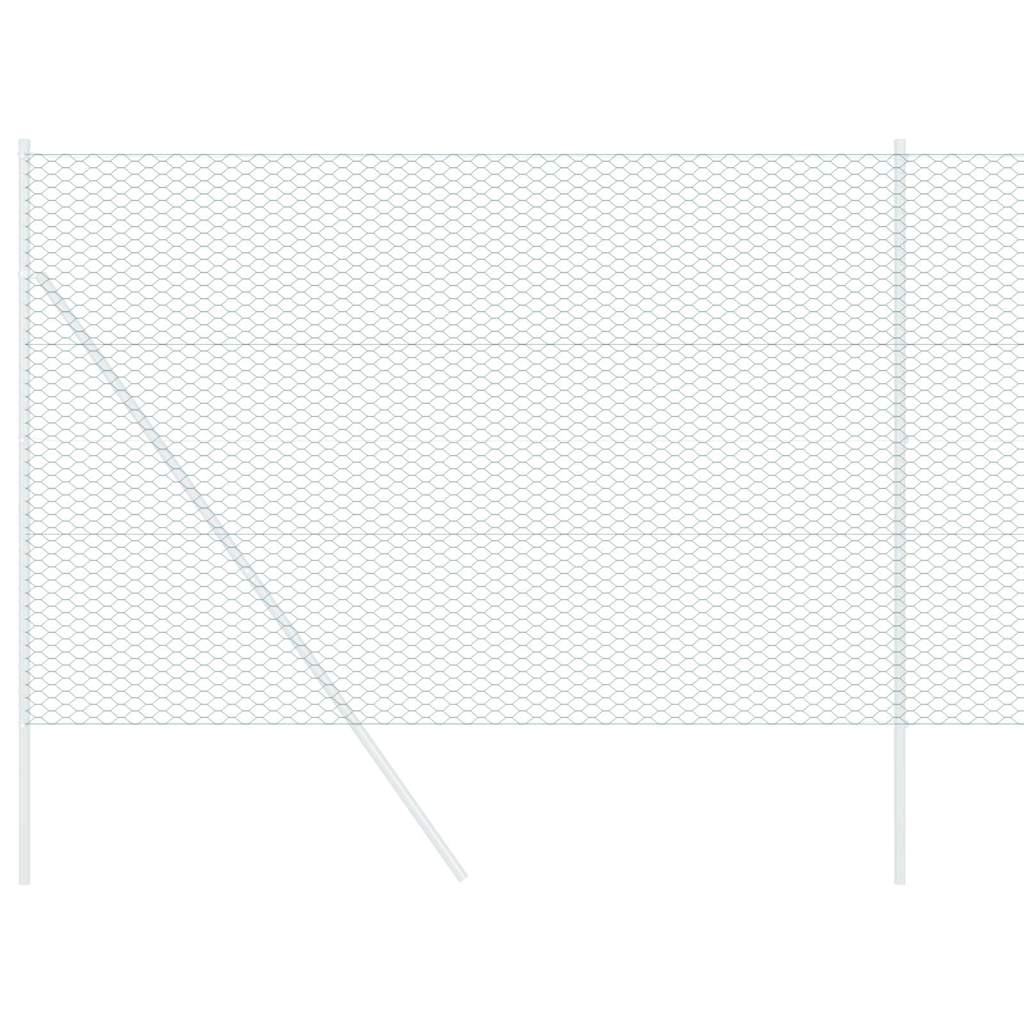 Vidaxl hexagon hek groen 1,5 x 50 m pvc