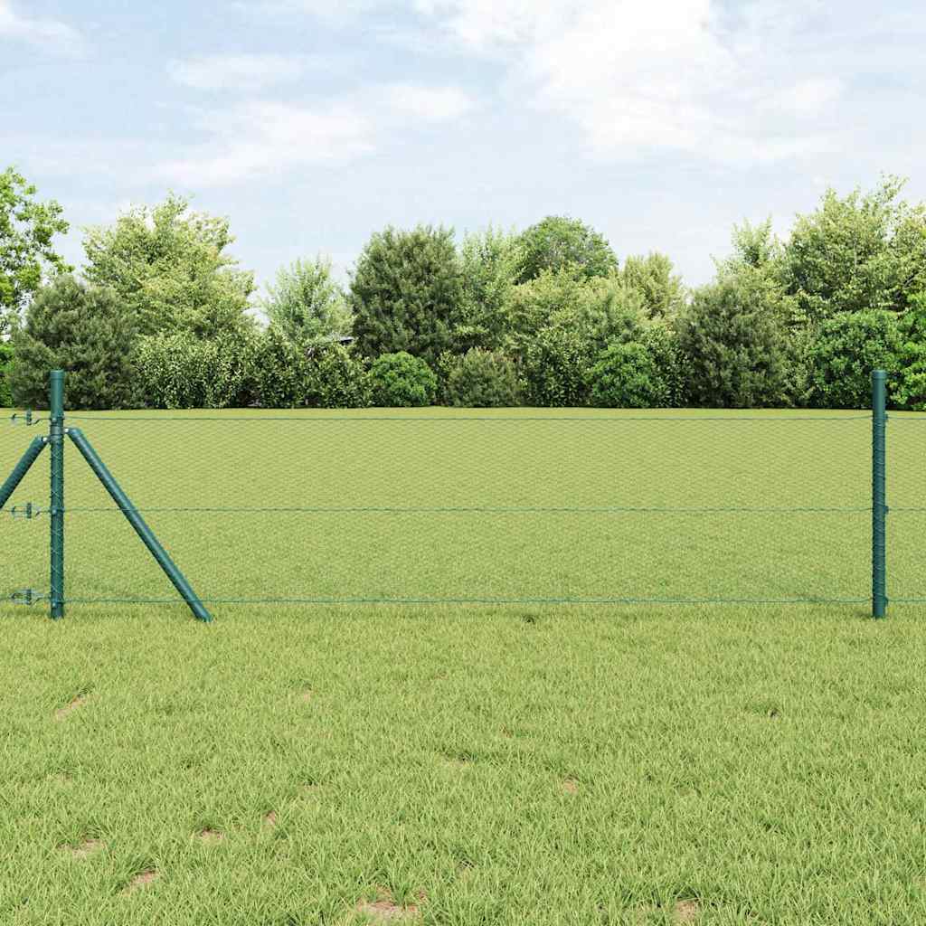 Vidaxl hexagon hek groen 1,4 x 100 m pvc