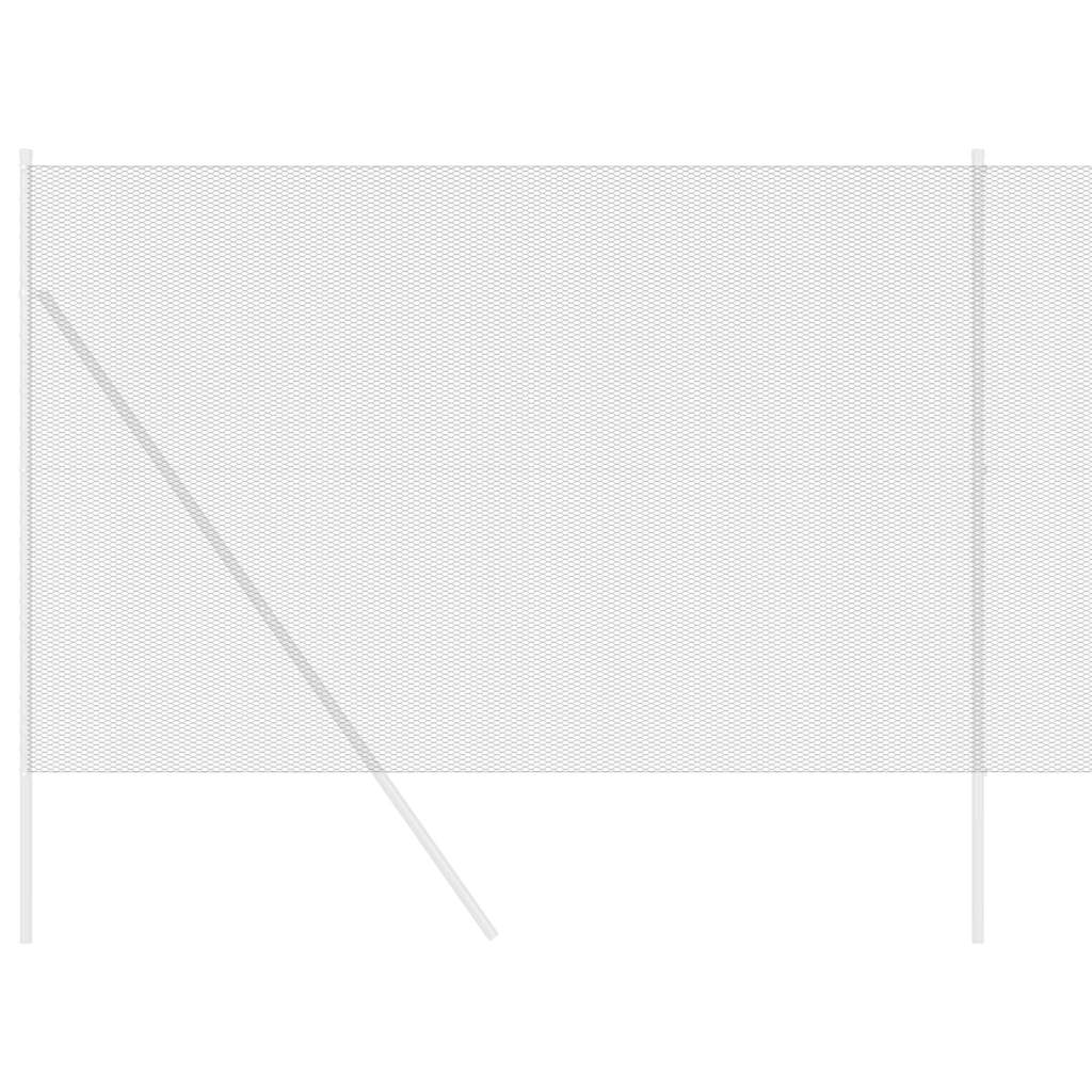 Vidaxl hexagon hek grijs 1,5 x 10 m pvc