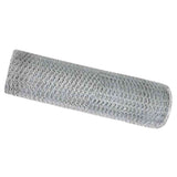 Vidaxl hexagon hek zilver 0,8 x 25 m gegalvaniseerd staal