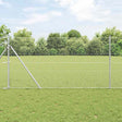 Vidaxl hexagon hek 1,4 x 50 m verzinkt staal zilver