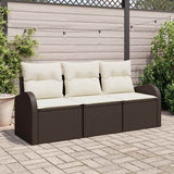 Vidaxl tuin sofa set bruin poly rattan