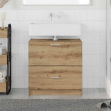 Vidaxl badkamer kast artisan eiken 59 x 37 x 59 cm bewerkt hout