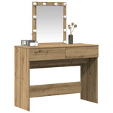 Vidaxl plafondtafel artisan eiken 100 x 40 x 130 cm bewerkt hout